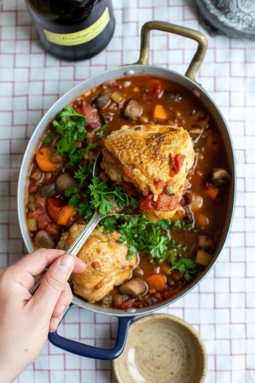 Kate's Best Chicken Cacciatore Dutch Oven Recipe