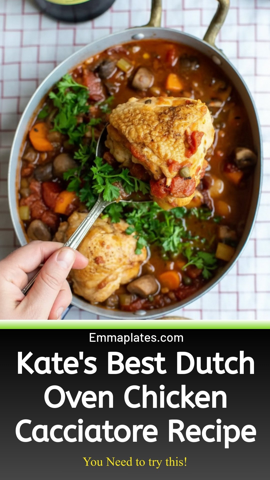 Kate's Best Chicken Cacciatore Dutch Oven Recipe