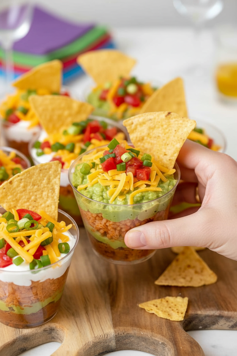 Layered Dip Party Cups