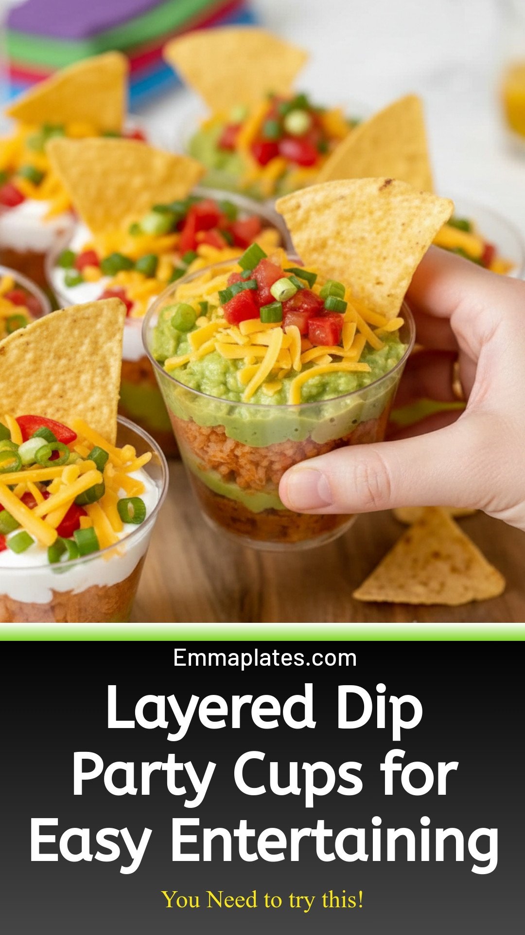 Layered Dip Party Cups