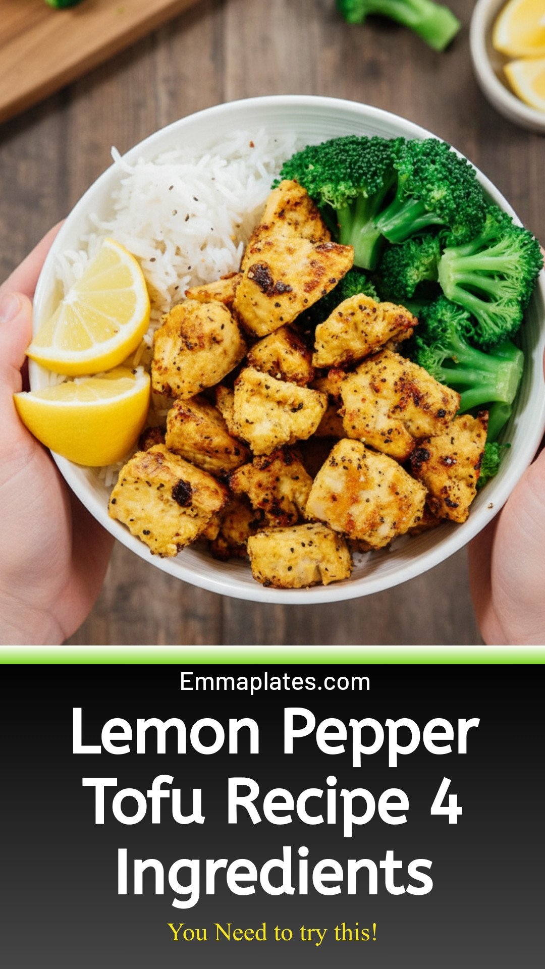 4-Ingredient Lemon Pepper Tofu Recipe
