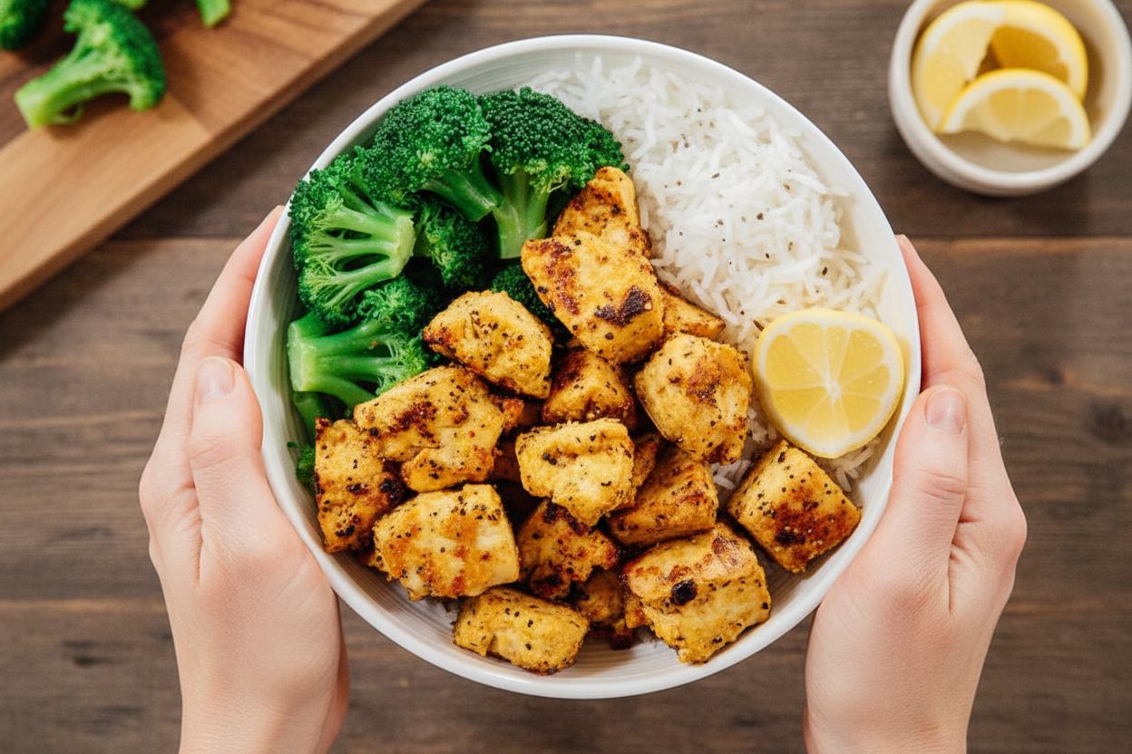 4-Ingredient Lemon Pepper Tofu Recipe