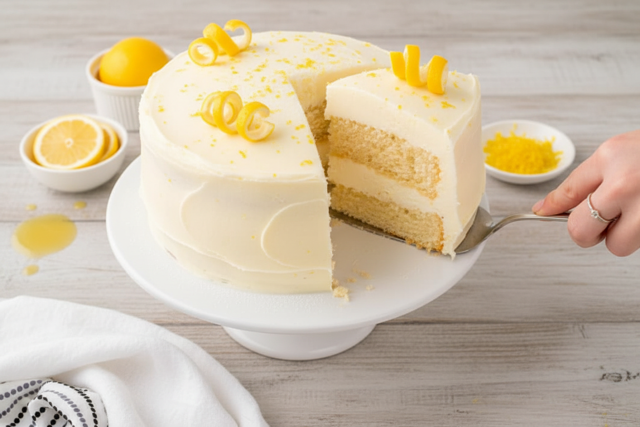 Lemon Velvet Cake Recipe Moist Zesty Dessert