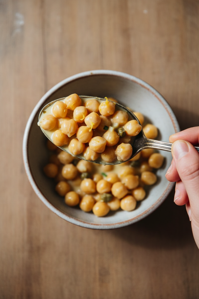 Lemony Braised Chickpeas