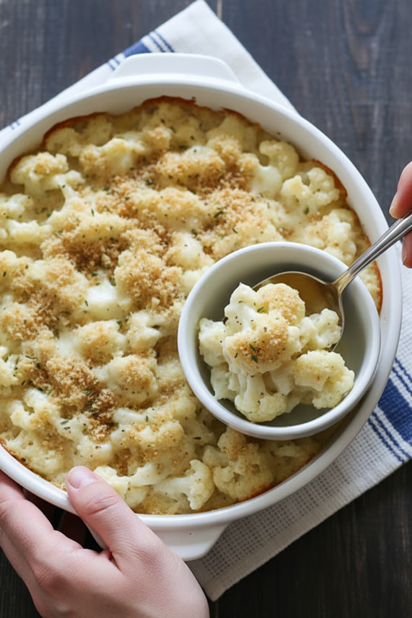 Light and Easy Cauliflower Gratin