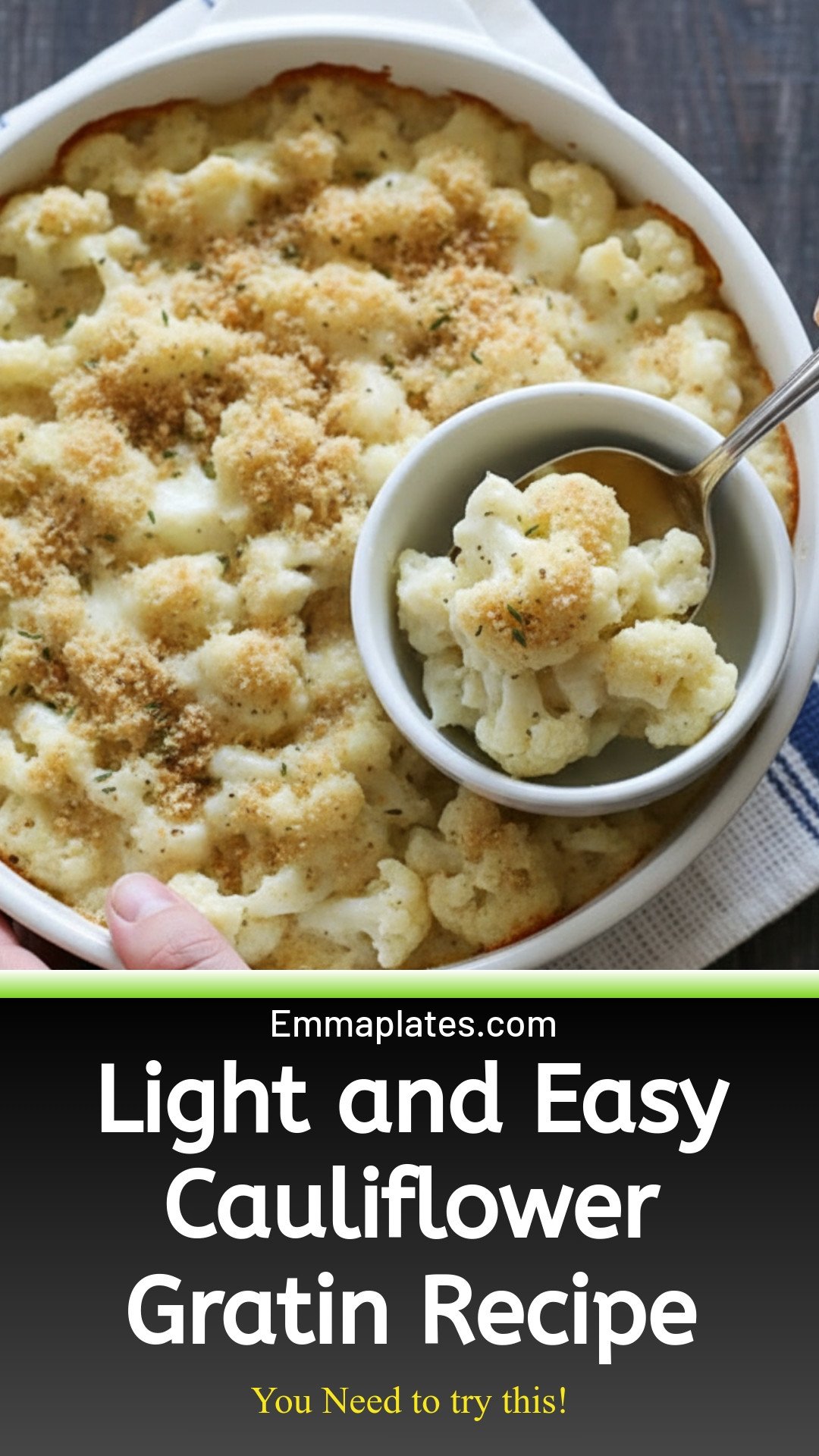 Light and Easy Cauliflower Gratin