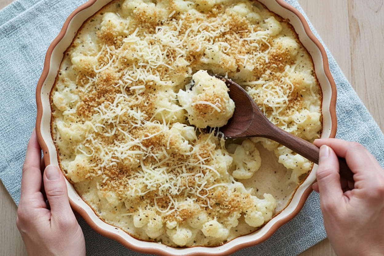 Light and Easy Cauliflower Gratin