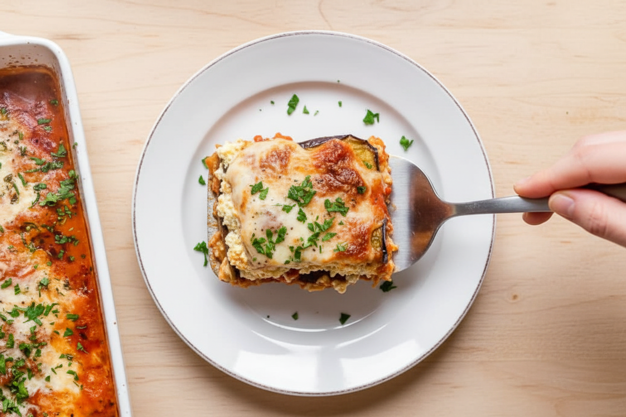 Lighter Eggplant Parmesan