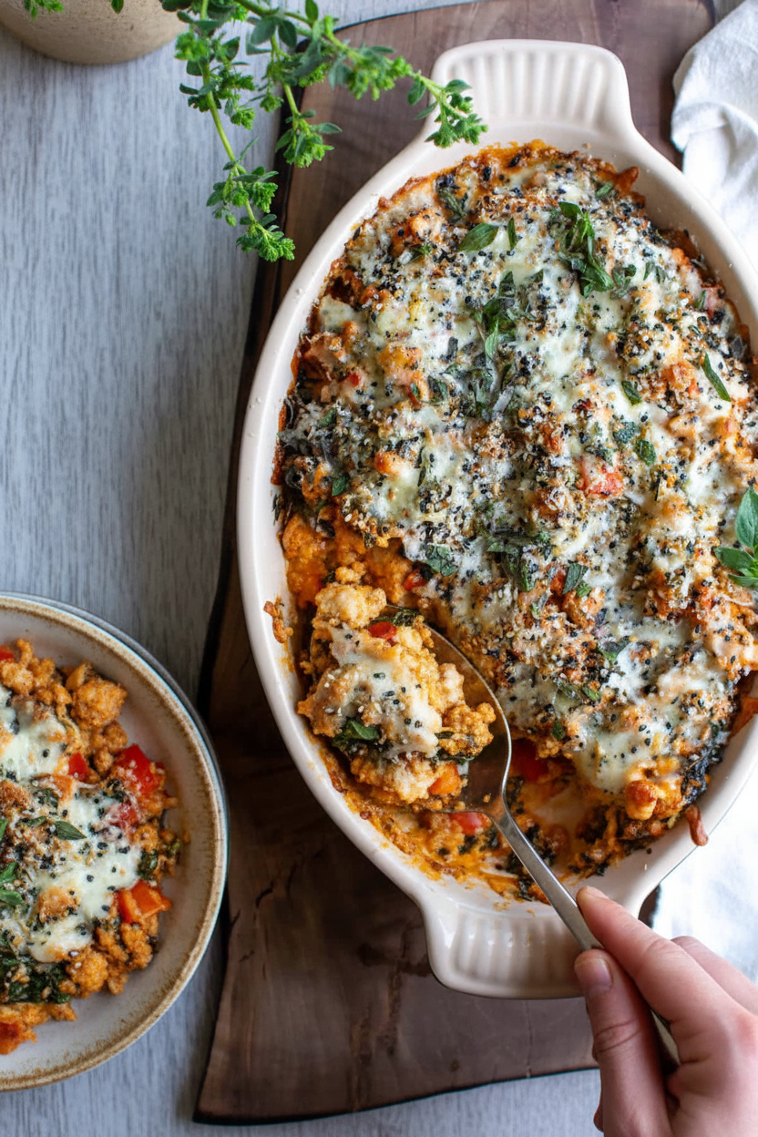 Kate's Best Easy Ground Turkey Casserole {Low Carb}