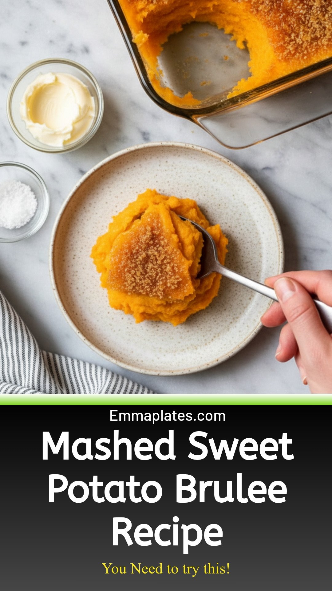 Mashed Sweet Potatoes Brulee