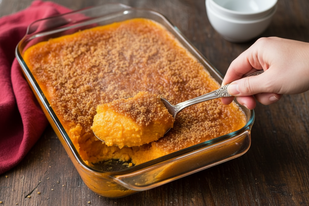 Mashed Sweet Potatoes Brulee