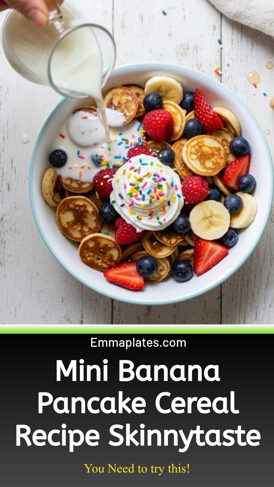 Banana Pancake Cereal (Mini Pancakes) - Skinnytaste