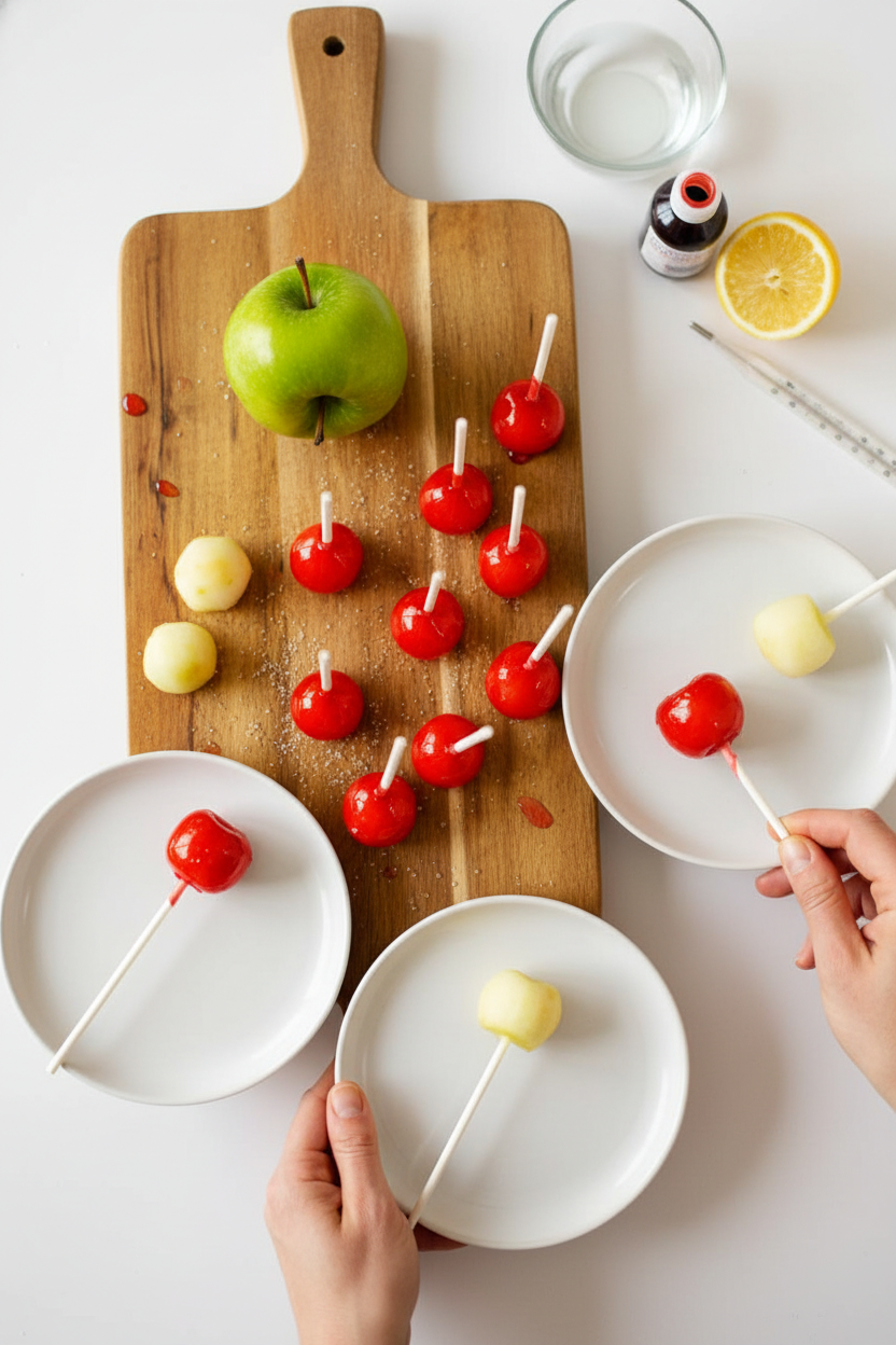 Mini Candy Apple Lollipops