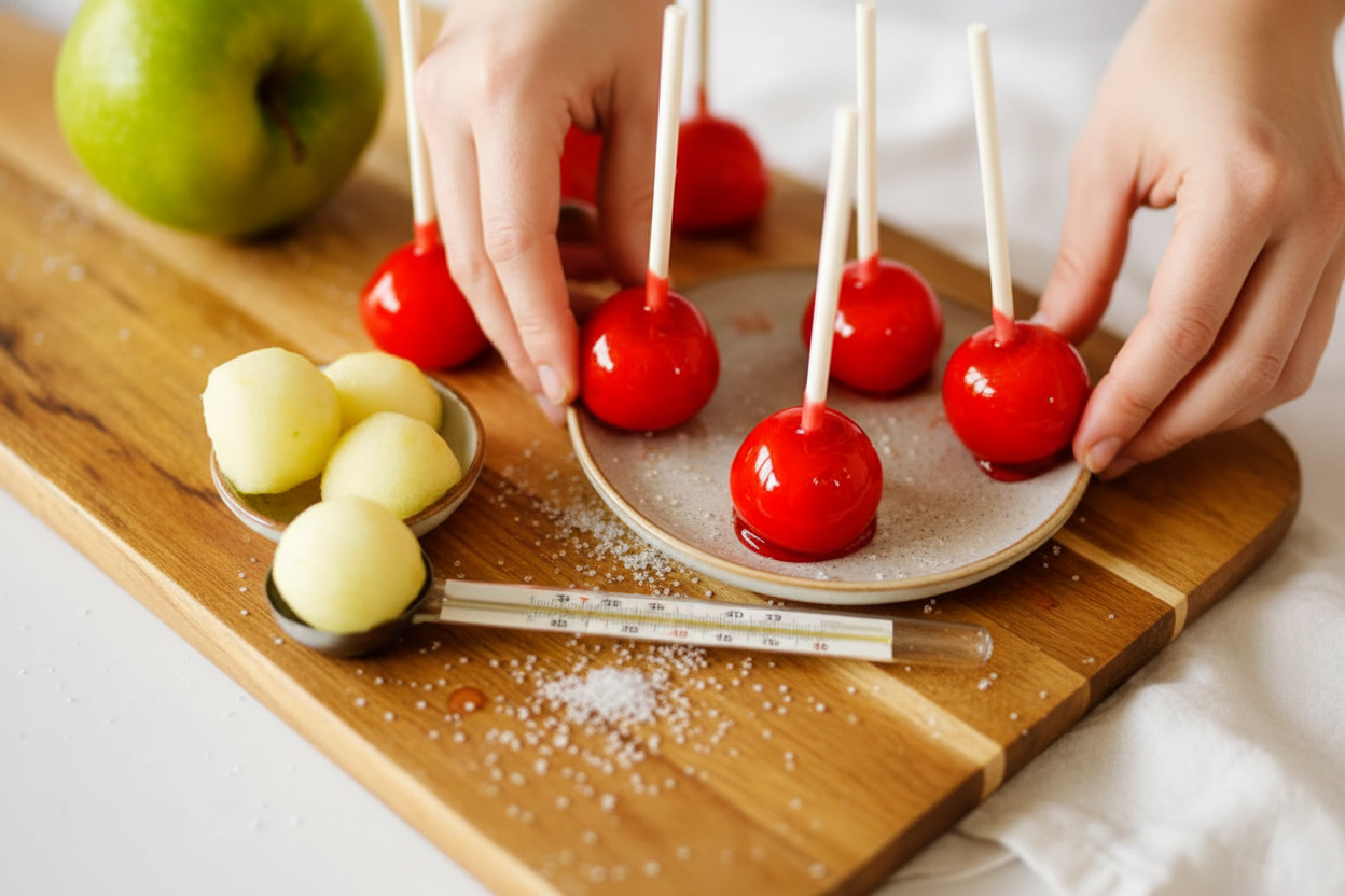 Mini Candy Apple Lollipops