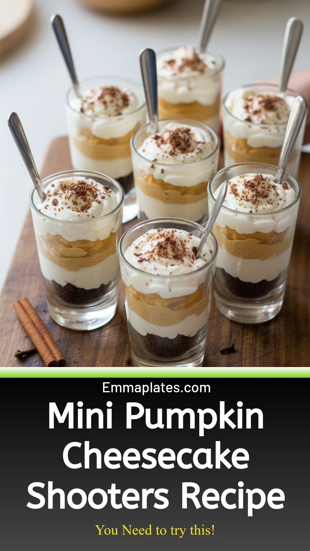 Pumpkin Cheesecake Shooters