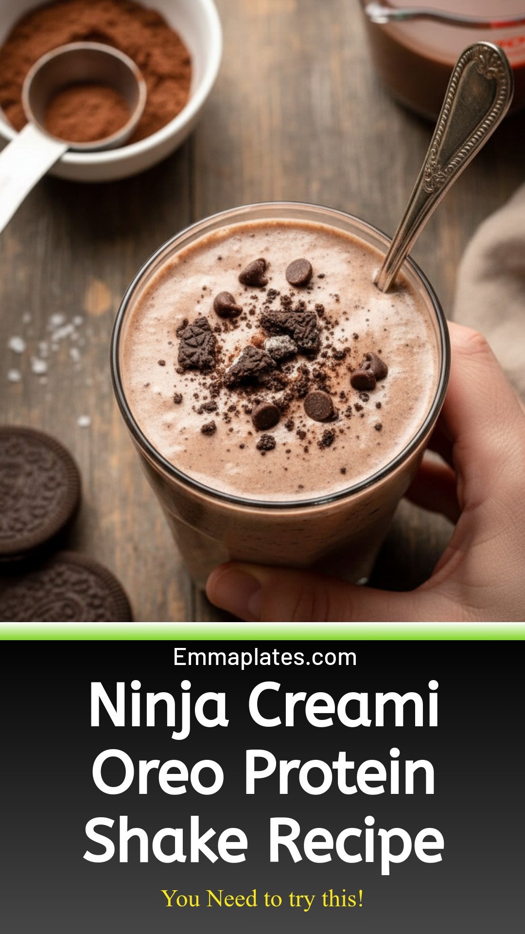 Ninja Creami Oreo Protein Shake