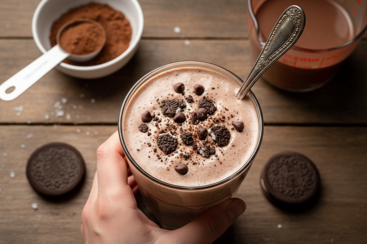 Ninja Creami Oreo Protein Shake