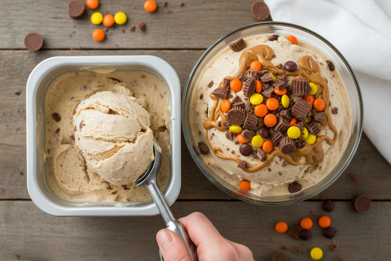 Ninja Creami Peanut Butter Cup Protein Ice Cream