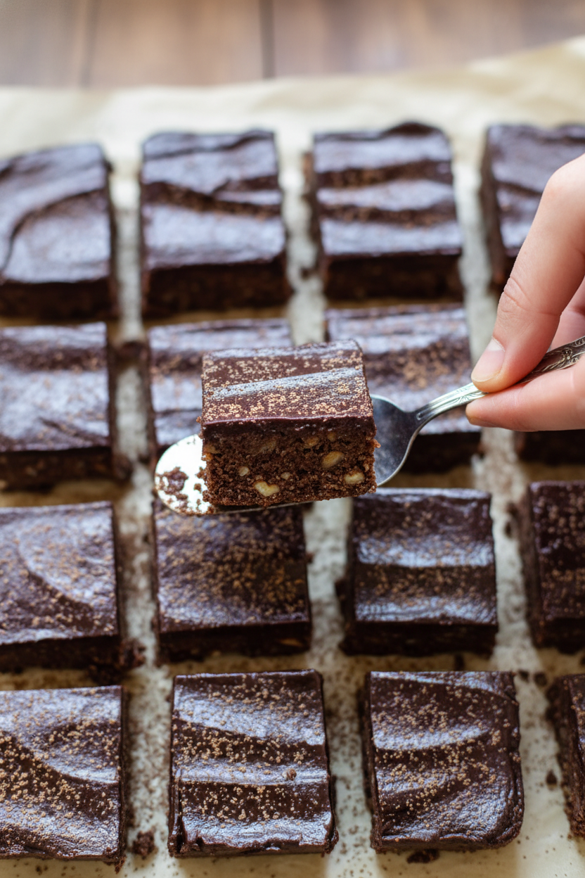 No Bake Date Brownies (GF, DF, Vegan option)