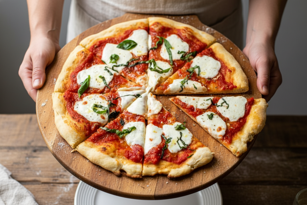 No-Yeast Easy Margherita Pizza Recipe