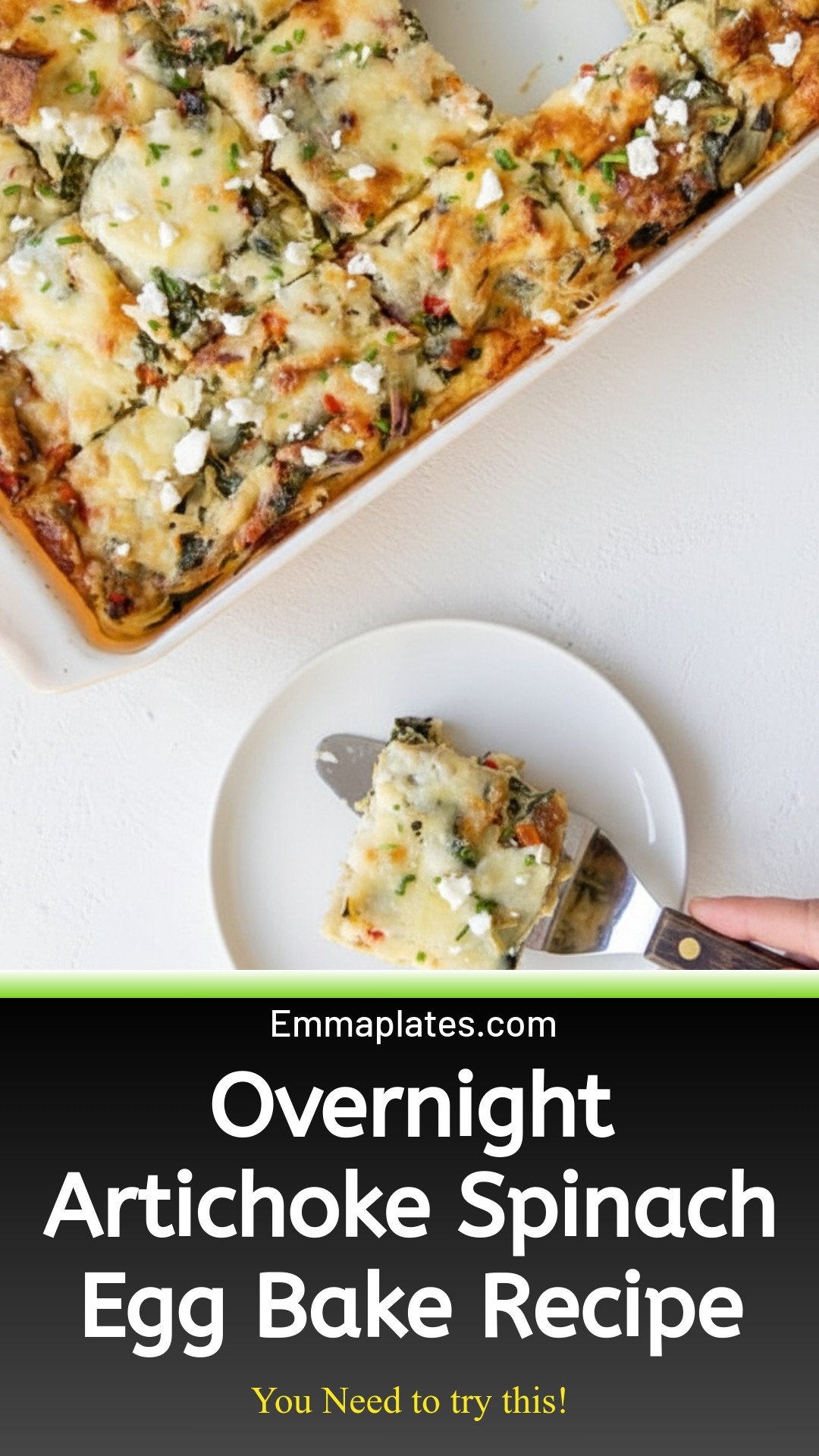 Overnight Artichoke & Spinach Egg Bake