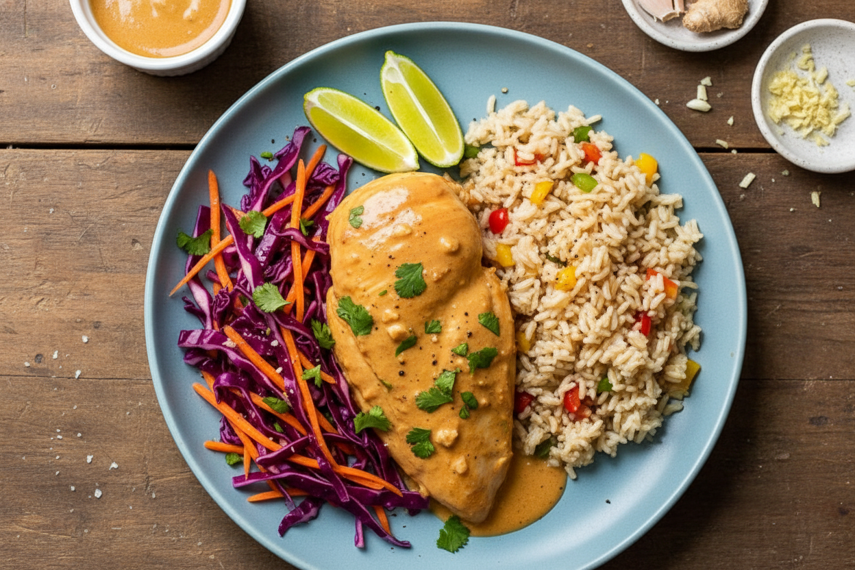 Peanut-Braised Chicken Breasts