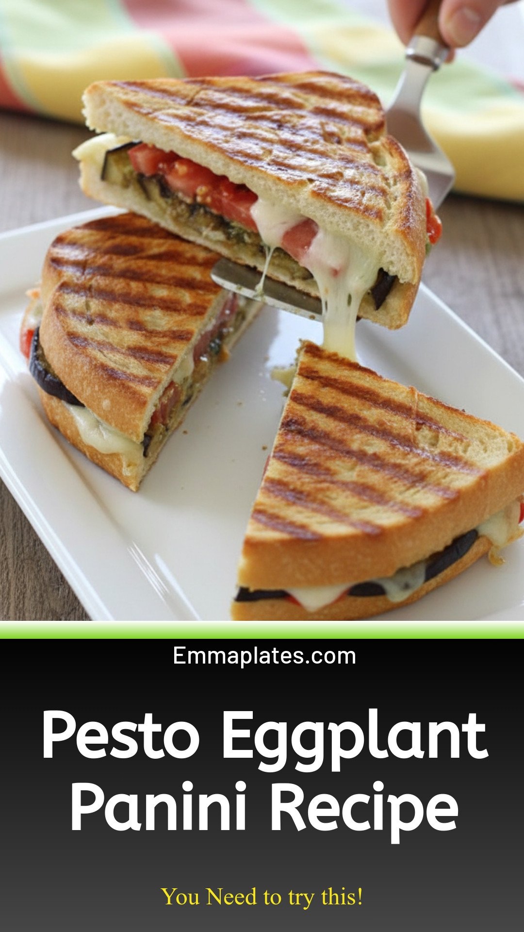 Eggplant Panini with Pesto