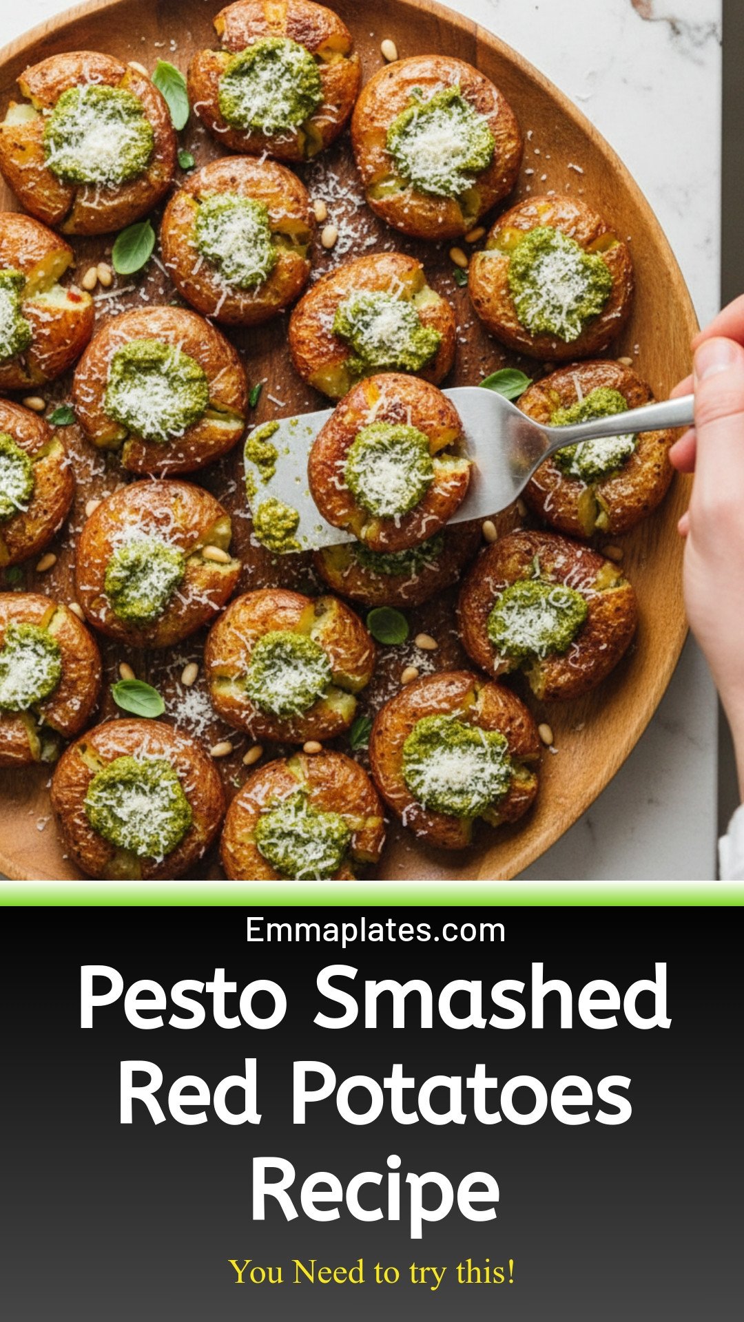 Pesto Smashed Red Potatoes