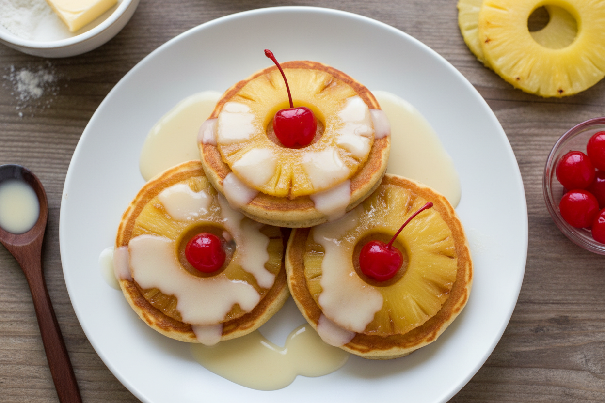 Pineapple Upside Down Pancakes