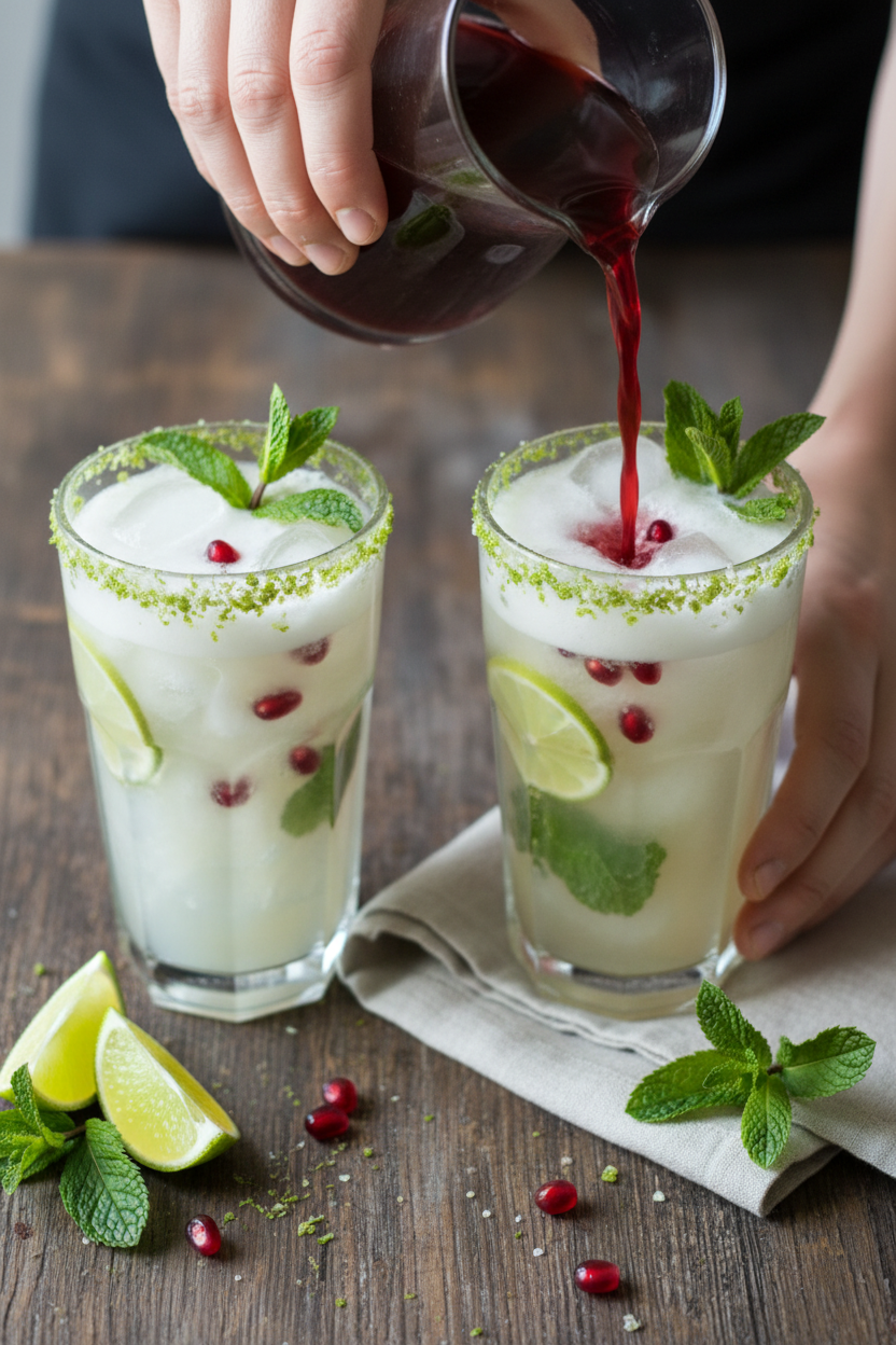 Pomegranate Ginger Brunch Cocktail