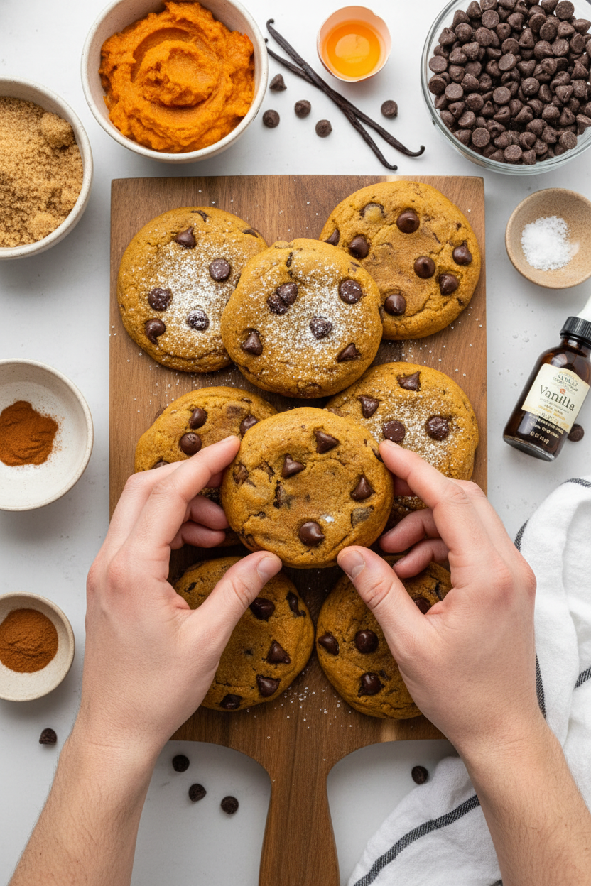 Pumpkin Chocolate Chip Cookies