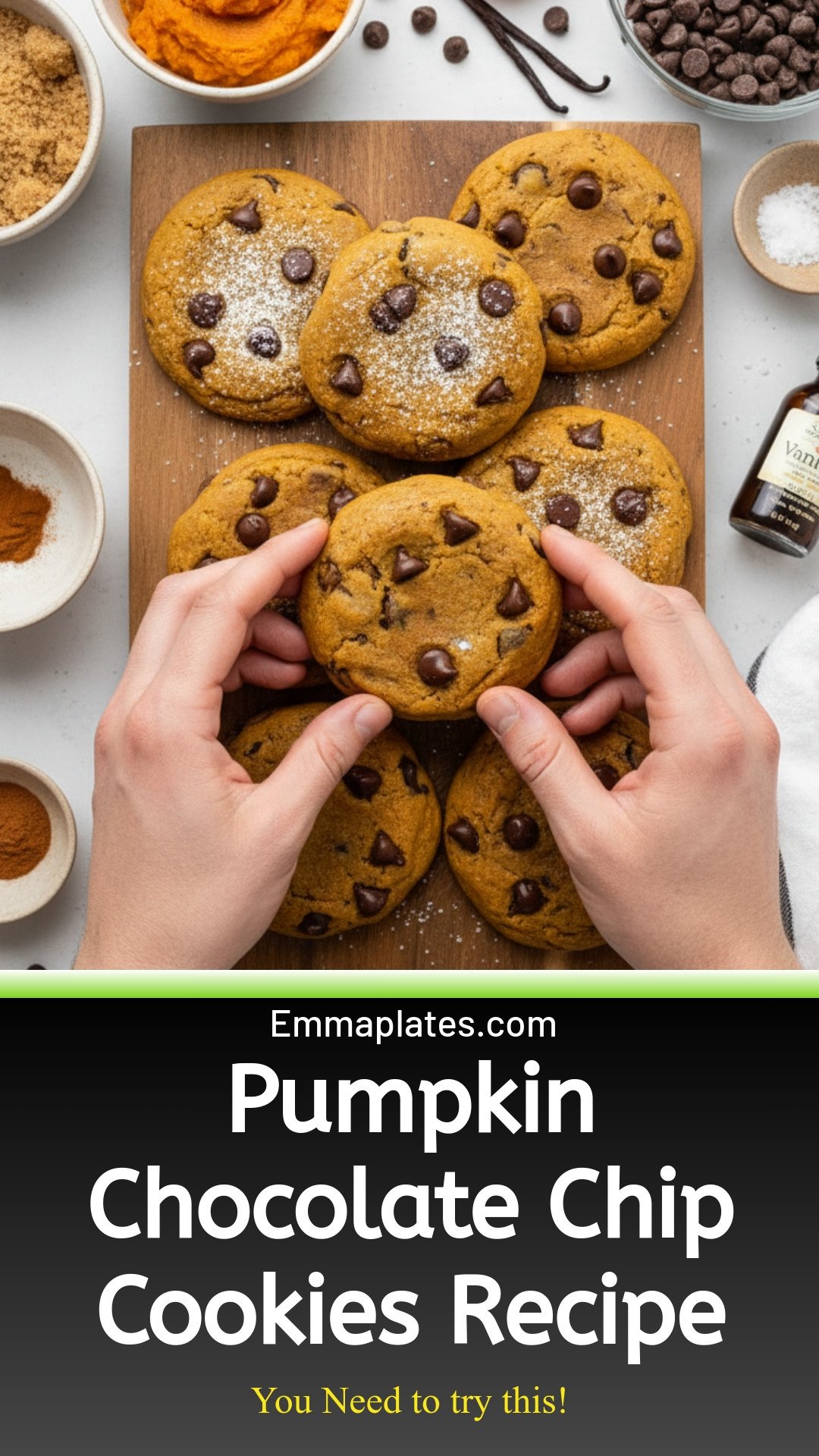 Pumpkin Chocolate Chip Cookies