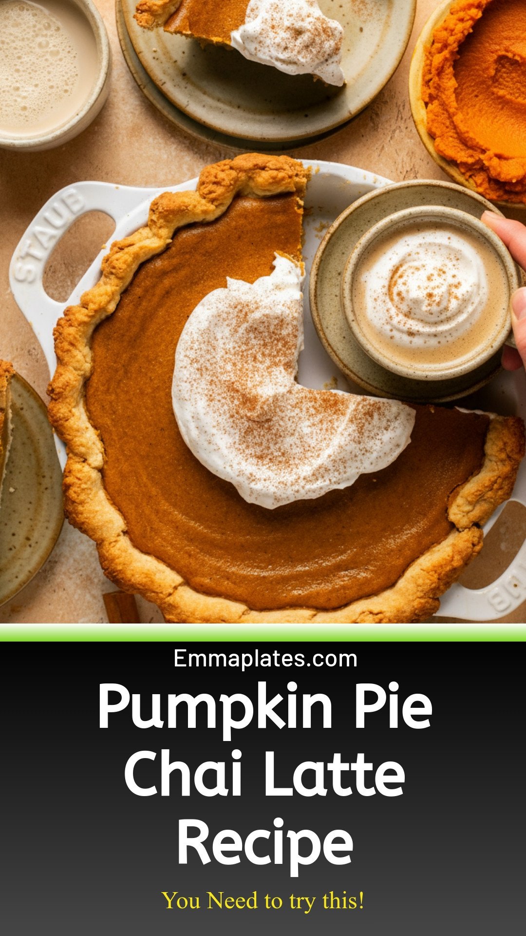 Chai Latte Pumpkin Pie