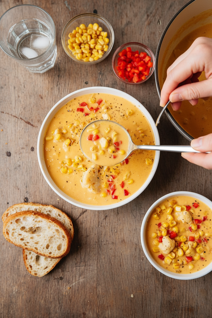 Quick Vegan Corn Chowder (No Potatoes!)