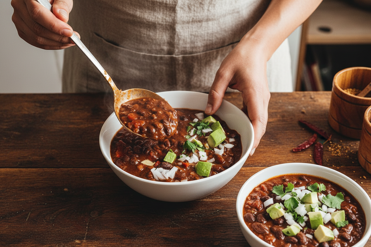Quick and Easy 30-Minute Black Bean Chili