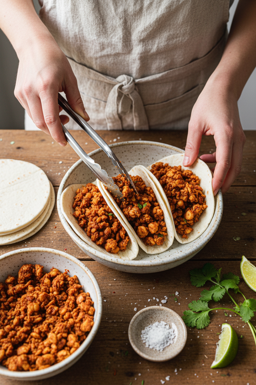 Ridiculously Good Shredded Tempeh Taco Meat