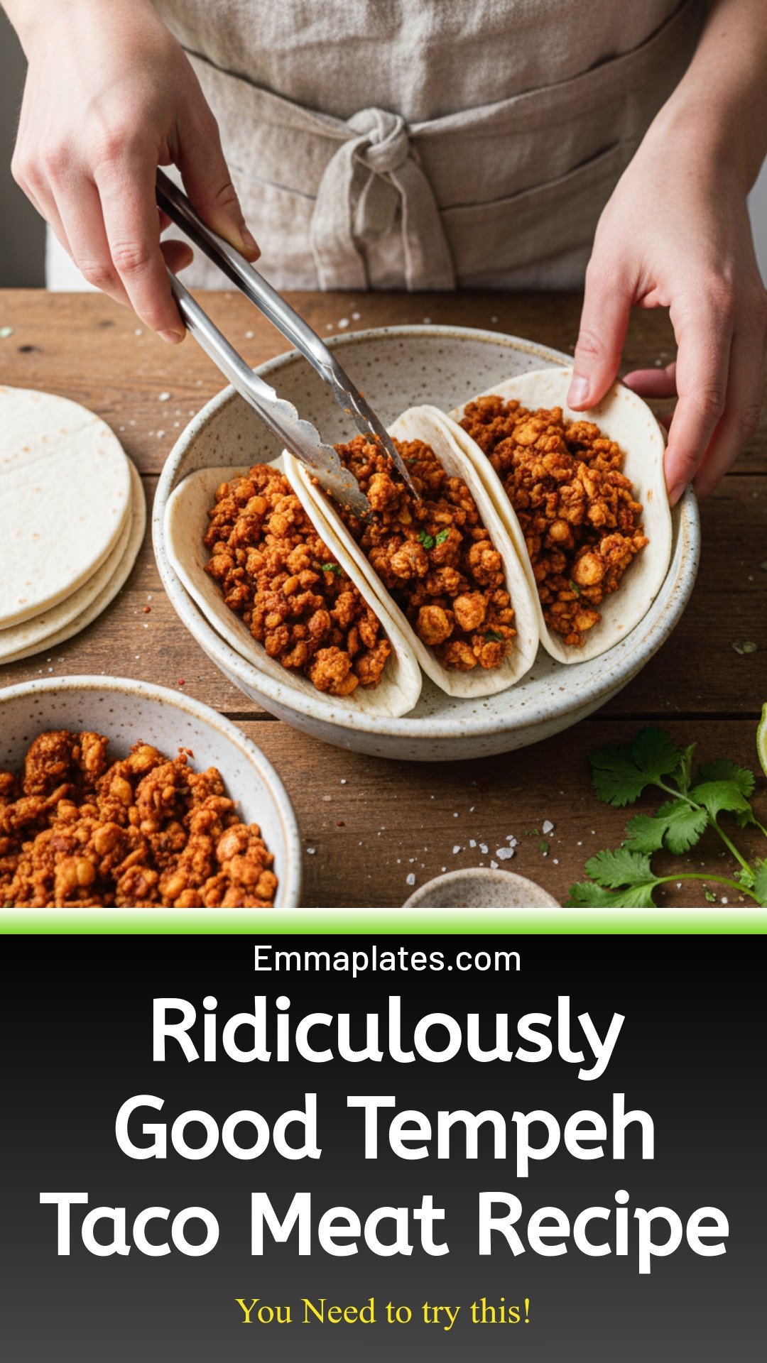 Ridiculously Good Shredded Tempeh Taco Meat