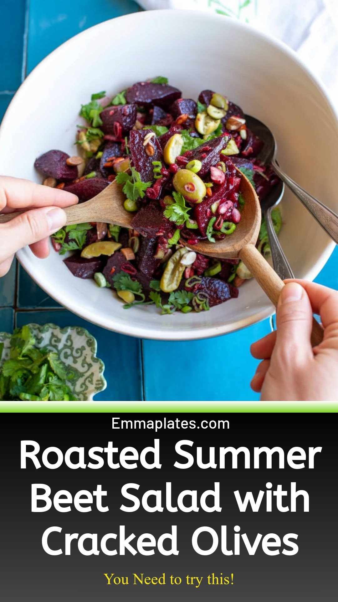 Roasted Summer Beet Salad Recipe with Cracked Olives