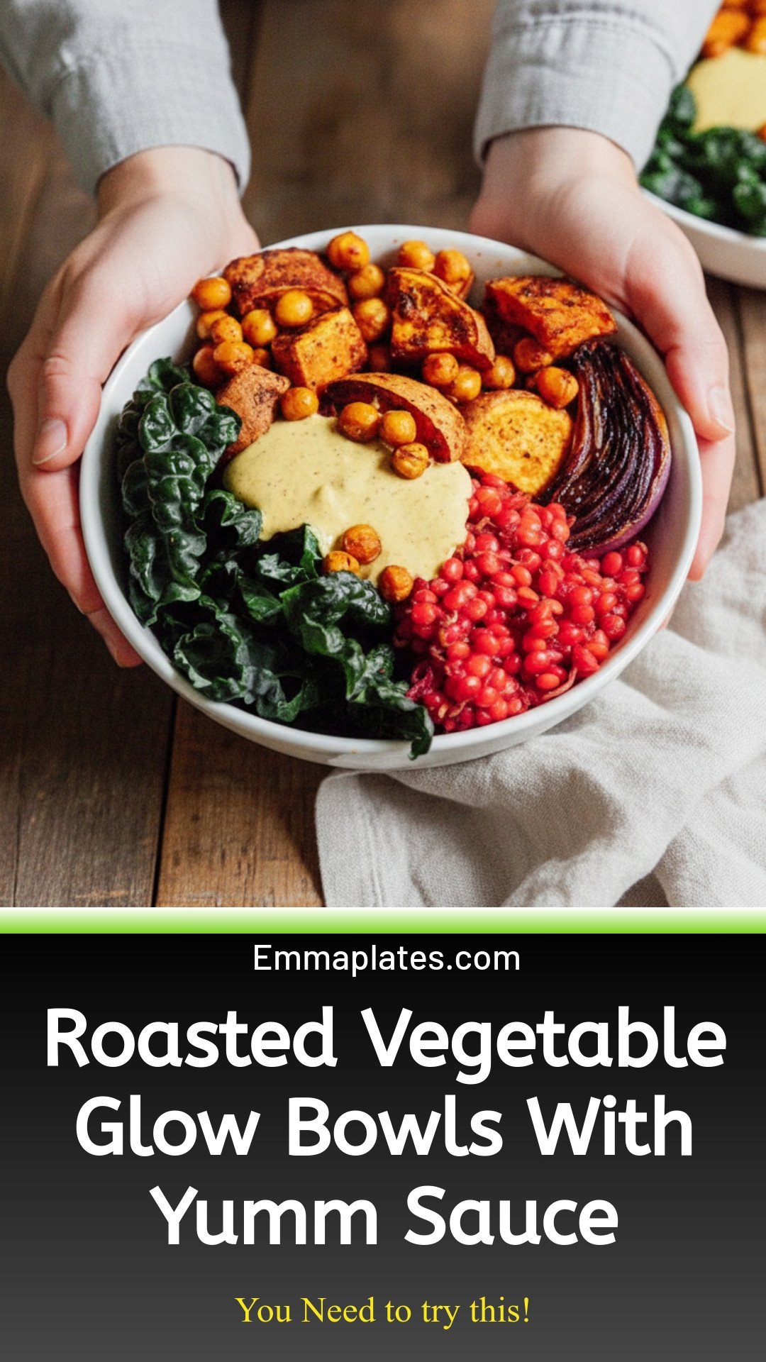 Roasted Vegetable Glow Bowls With Yumm Sauce