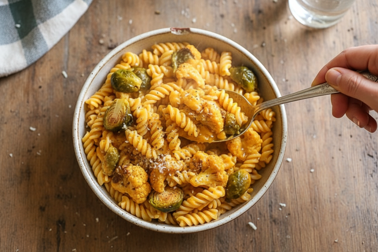 Roasted Veggie Pumpkin Mac and Cheese Recipe