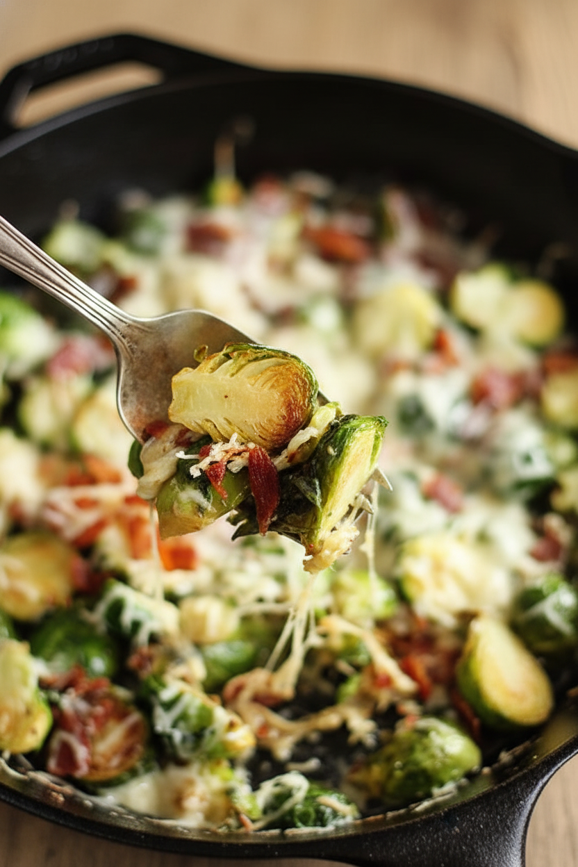 Savory Bacon Sprout Bake