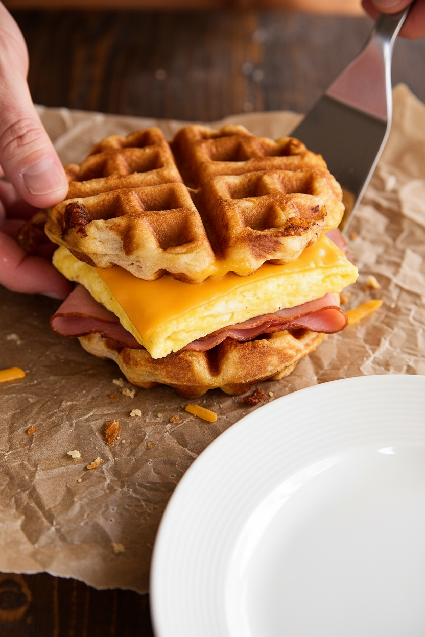 Savory Waffle Breakfast Sandwich