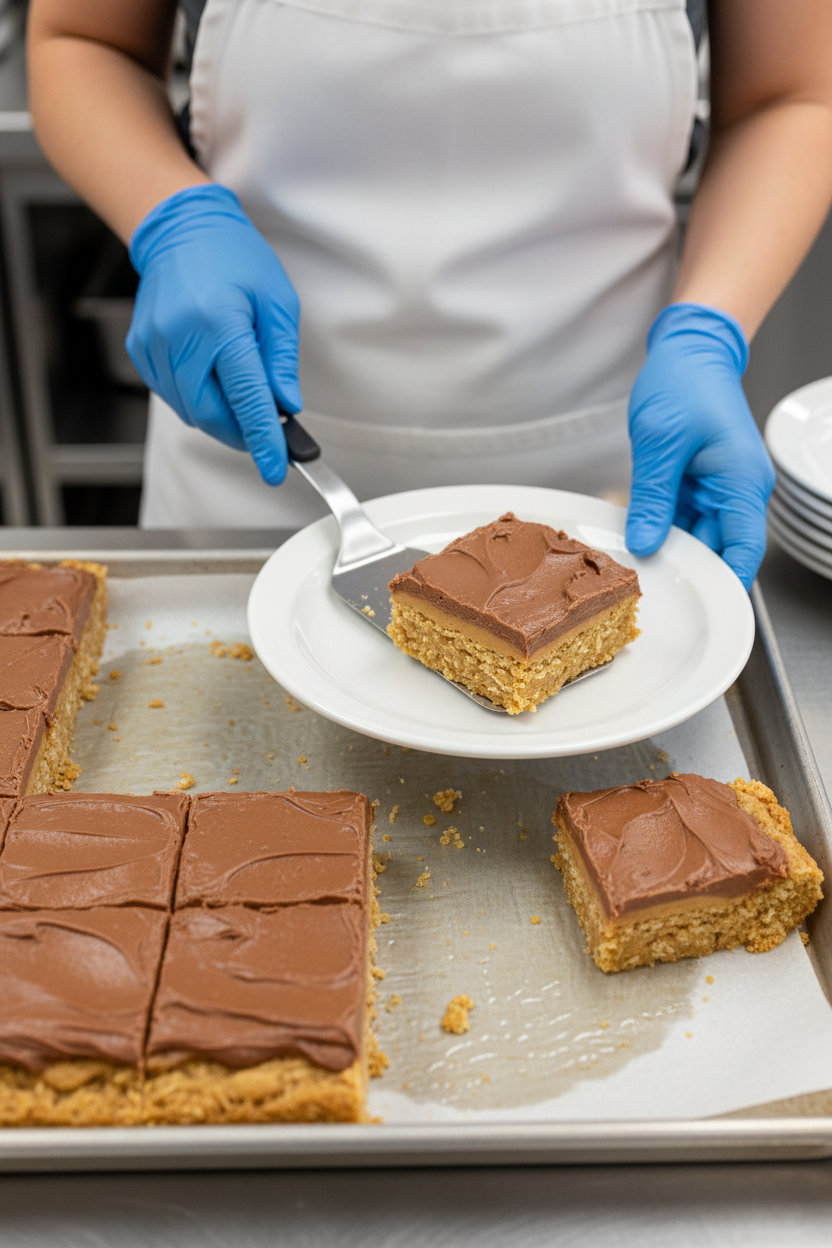 School Cafeteria Peanut Butter Bars