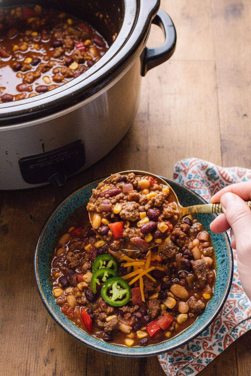 Slow Cooker Lamb Chili