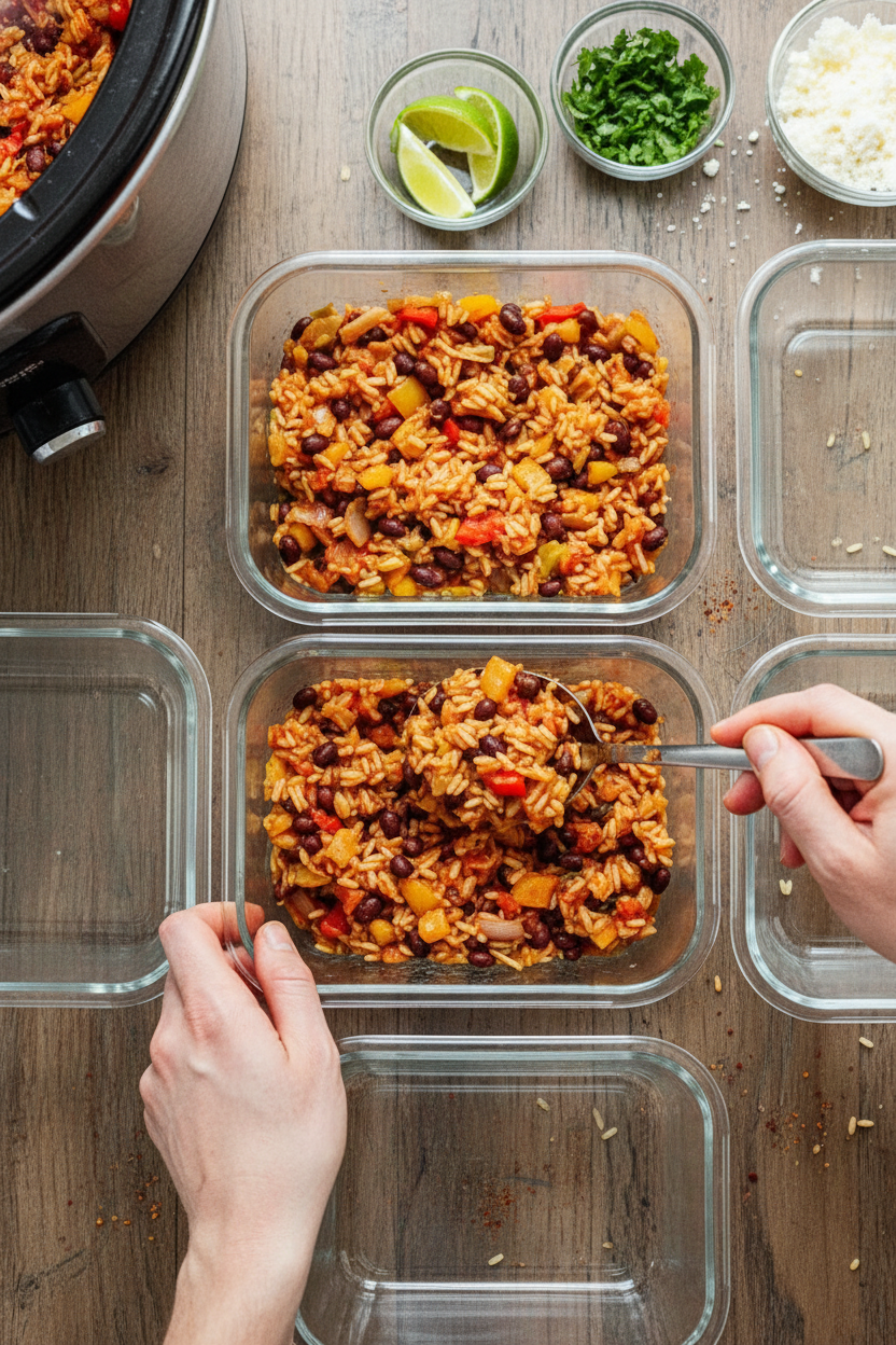 Slow Cooker Mexican Rice Bowl (Great For Meal Prep!)