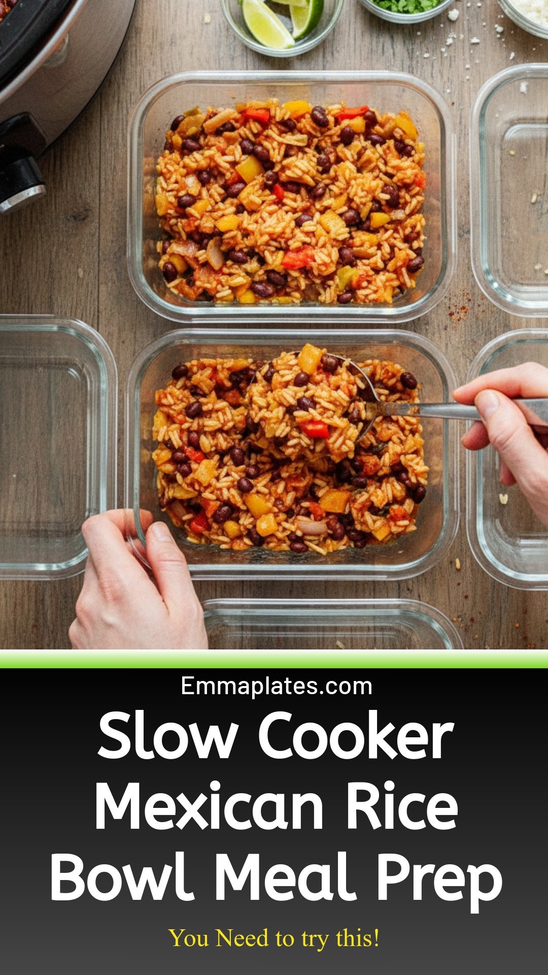 Slow Cooker Mexican Rice Bowl (Great For Meal Prep!)