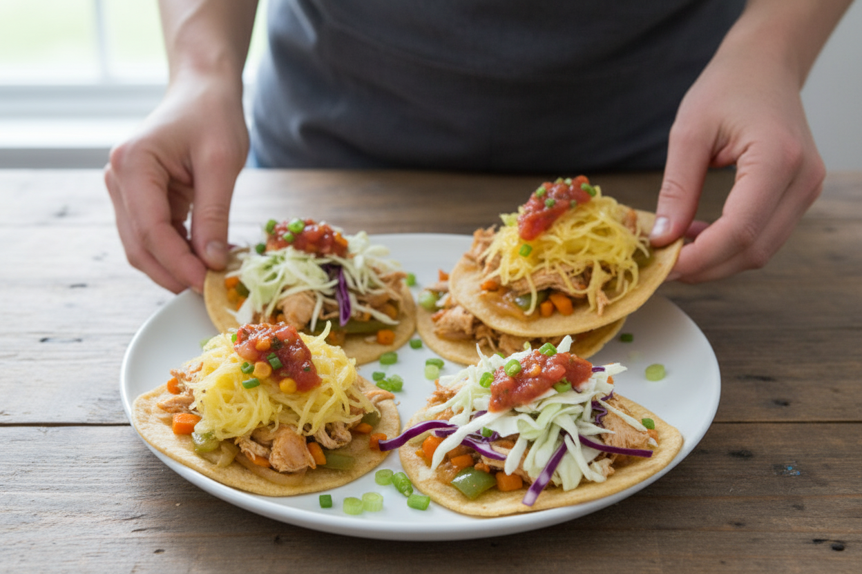 Spaghetti Squash Tostadas