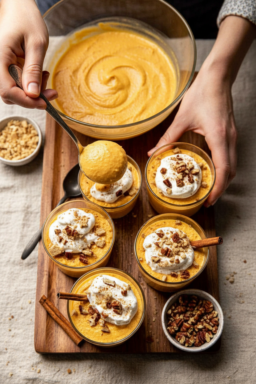 Spiced Pumpkin Cloud Dessert