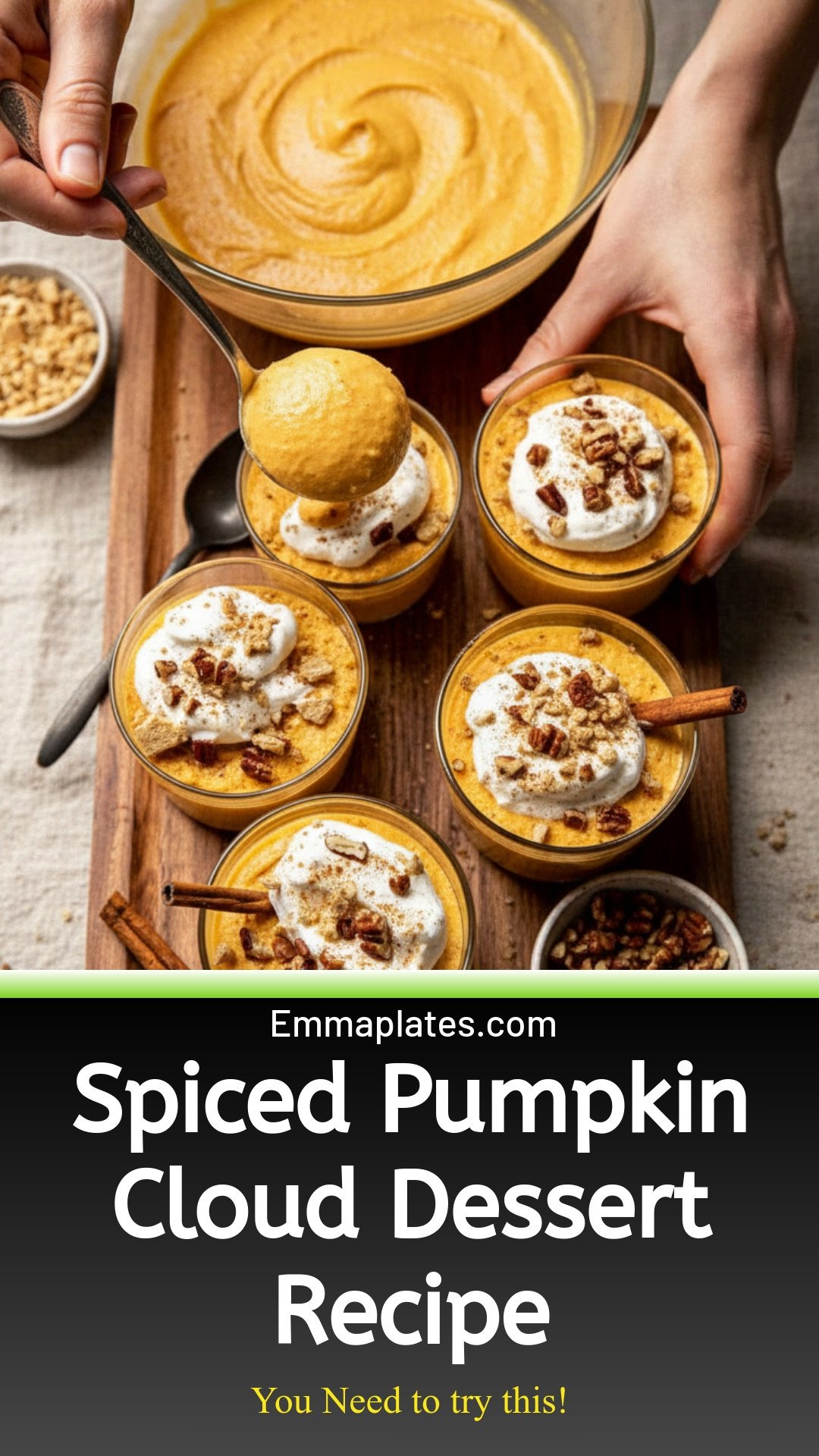 Spiced Pumpkin Cloud Dessert
