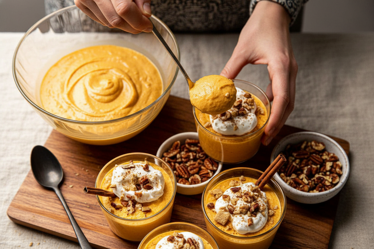 Spiced Pumpkin Cloud Dessert